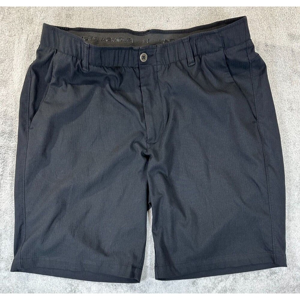 Under Armour Shorts HeatGear Men’s 36 Black Loose Fit Athletic Golf Training